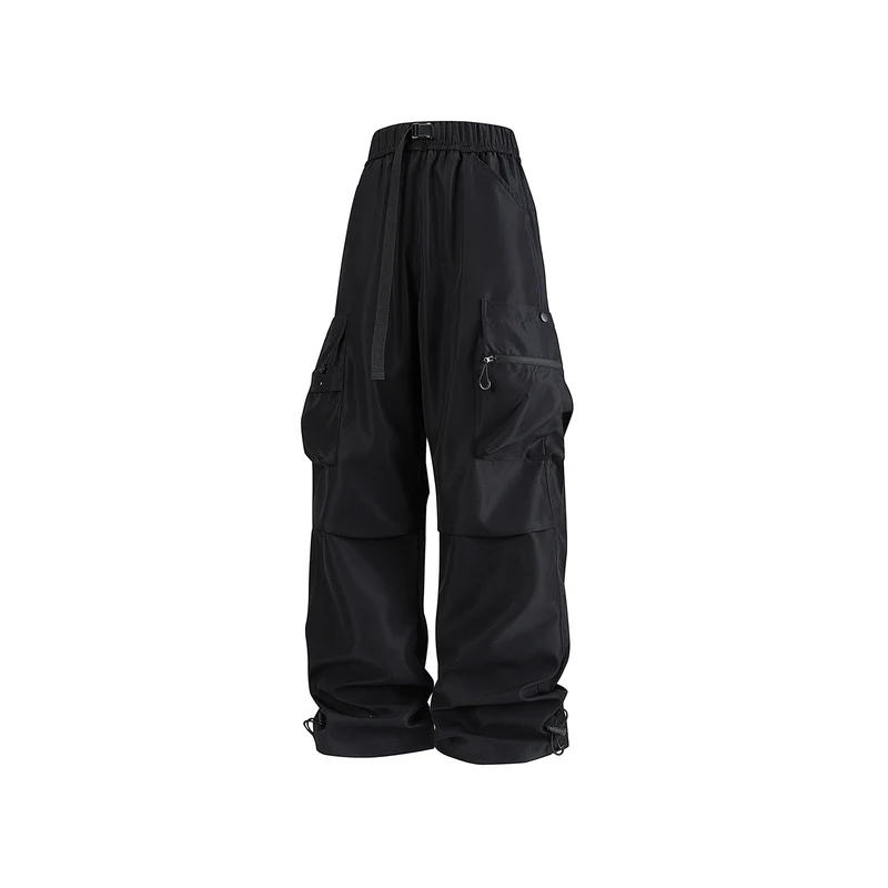 Herren Baggy‑Technische Cargo‑Hose mit integriertem Sicherheitsgurt und verstellbarem Saum Drune