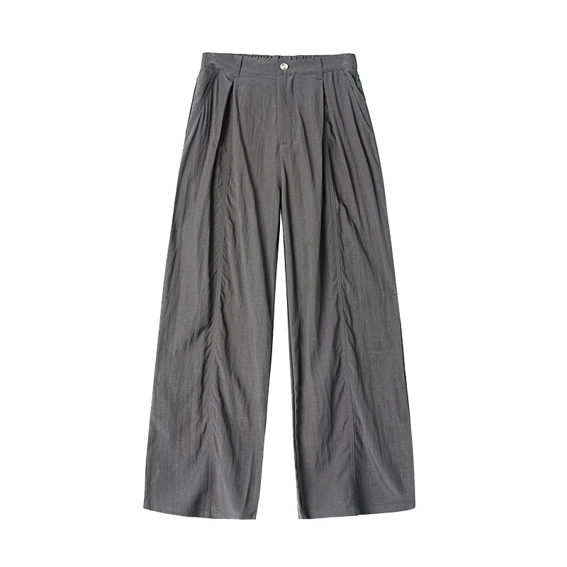 Herren Baggy-Cargo-Hose mit tiefem Schritt, Oversized-Silhouette und aufgesetzten Utility-Taschen Drune