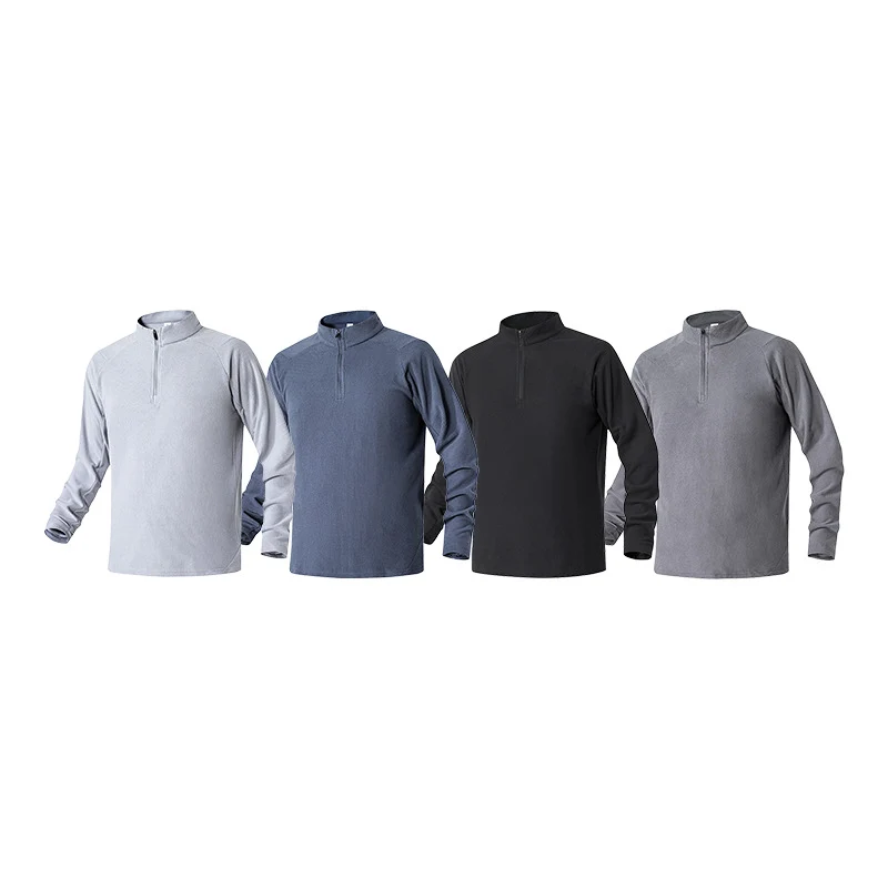 Herren Atmungsaktives Thermo‑Waffelshirt mit Halbzip und Raglanärmeln Drune