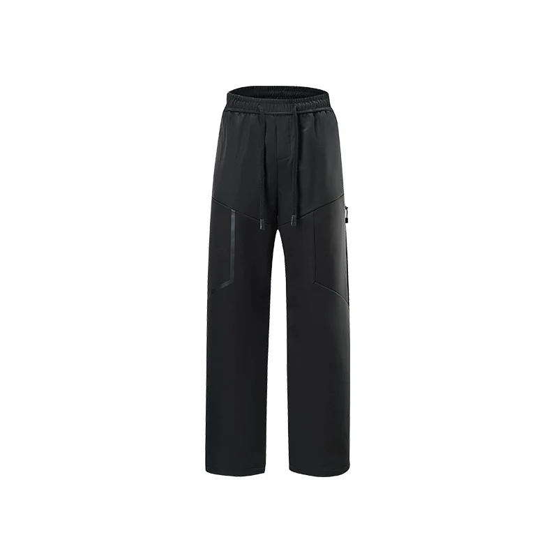 Herren Atmungsaktive Softshell-Cargo-Hose mit Tunnelzugbund, Zipper-Seitentasche und geradem Schnitt Drune