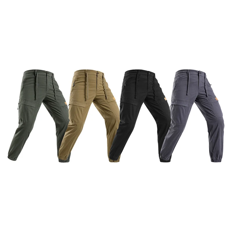 Herren Abenteuer‑Cargojogger aus Ripstop‑Baumwollmix mit Elastischem Bund, Knieeinsätzen und Multifachtaschen Drune