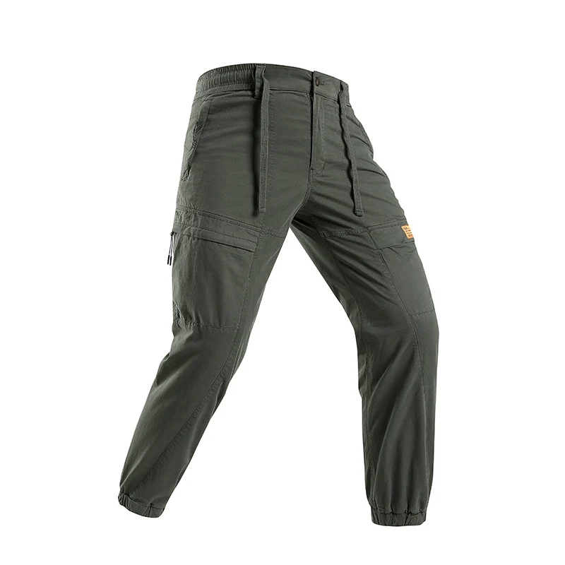 Herren Abenteuer‑Cargojogger aus Ripstop‑Baumwollmix mit Elastischem Bund, Knieeinsätzen und Multifachtaschen Drune