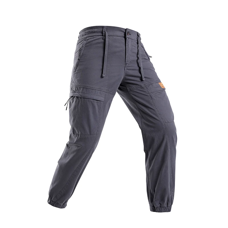 Herren Abenteuer‑Cargojogger aus Ripstop‑Baumwollmix mit Elastischem Bund, Knieeinsätzen und Multifachtaschen Drune