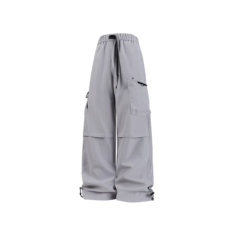 Damen Weite Utility-Cargohose mit verstellbarem Beinabschluss und Multifachtaschen Drune