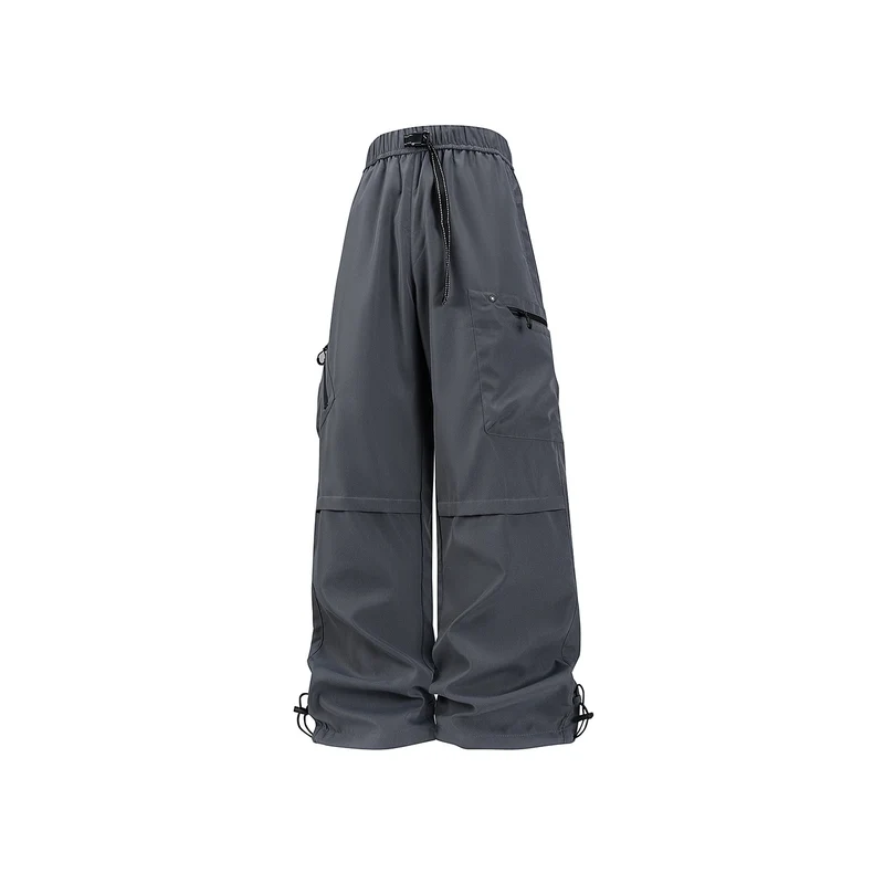 Damen Weite Utility-Cargohose mit verstellbarem Beinabschluss und Multifachtaschen Drune