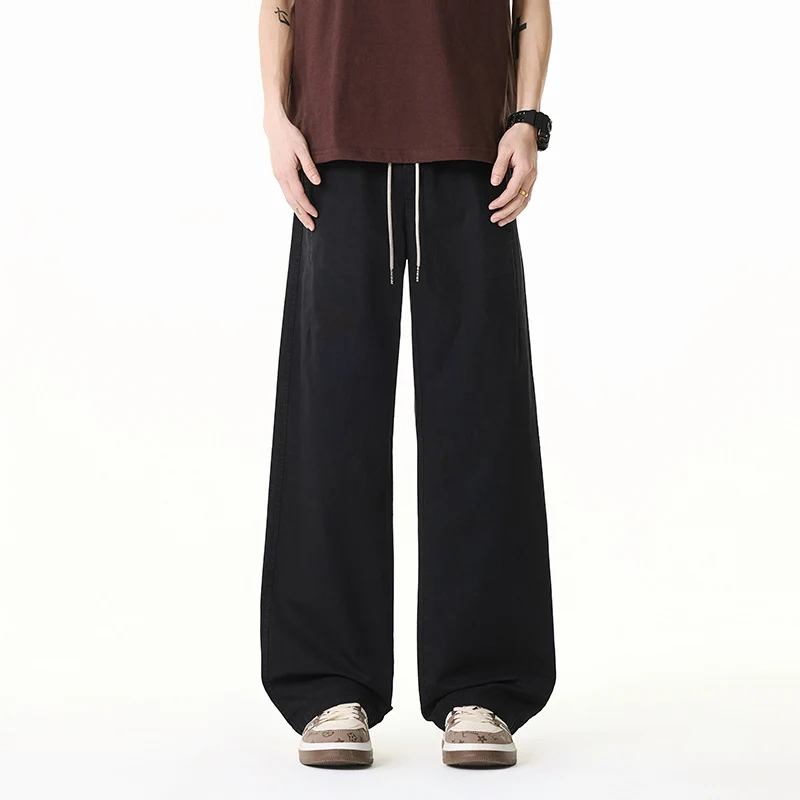 Damen Weite Baumwollmix-Hose im Baggy-Cut mit Tunnelzug und Oversized-Bein Drune