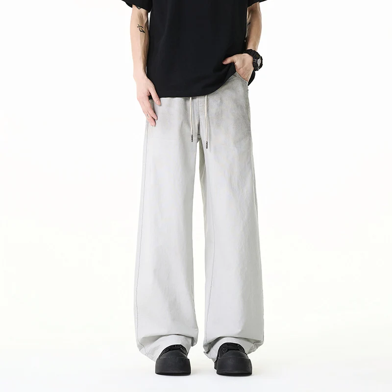 Damen Weite Baumwollmix-Hose im Baggy-Cut mit Tunnelzug und Oversized-Bein Drune