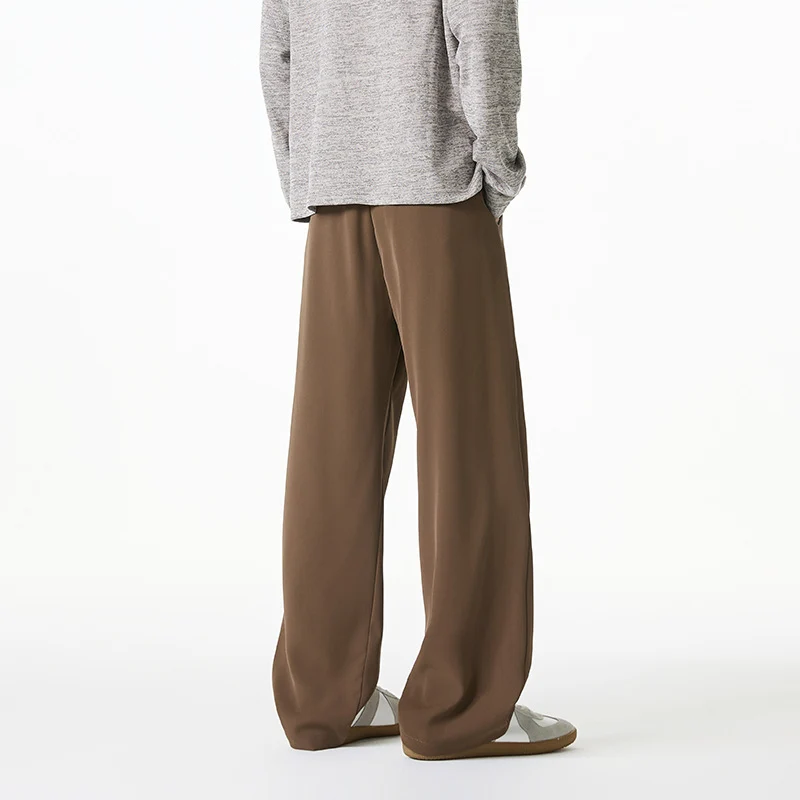 Damen Weiche Bundfalten-Hose mit elastischem Komfortbund und weitem Bein Drune