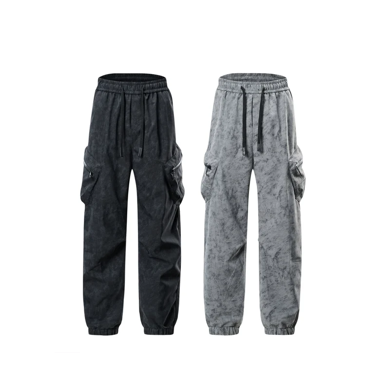 Damen Übergangs‑Cargohose im Vintage‑Wash mit elastischem Komfortbund und Multifunktionsseitenstaschen Drune