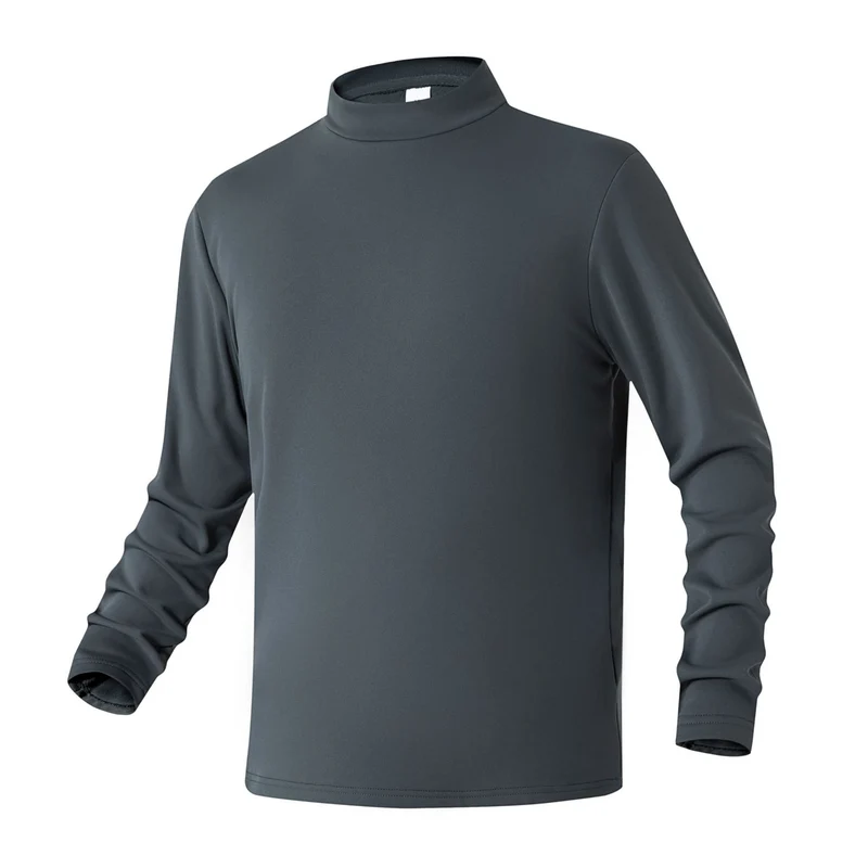 Damen Slim-Fit Langarmshirt mit Stehkragen aus funktionalem Jersey Drune
