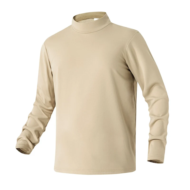 Damen Slim-Fit Langarmshirt mit Stehkragen aus funktionalem Jersey Drune