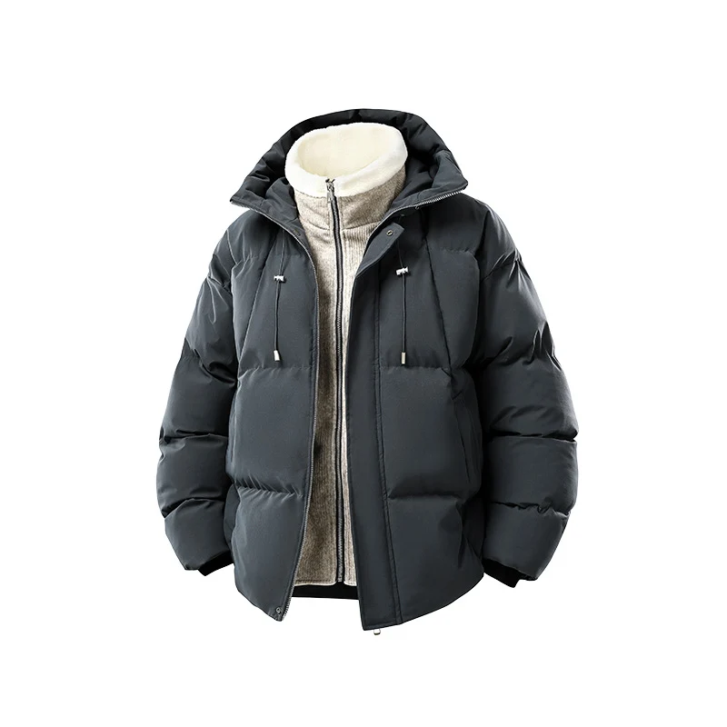 Damen Oversize-Steppjacke mit integriertem Fleece-Innenlayer und Kapuze Drune