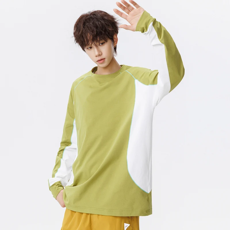 Damen Oversize-Langarmshirt mit Raglanärmeln, atmungsaktiven Seiteneinsätzen und Rundhalsausschnitt Drune