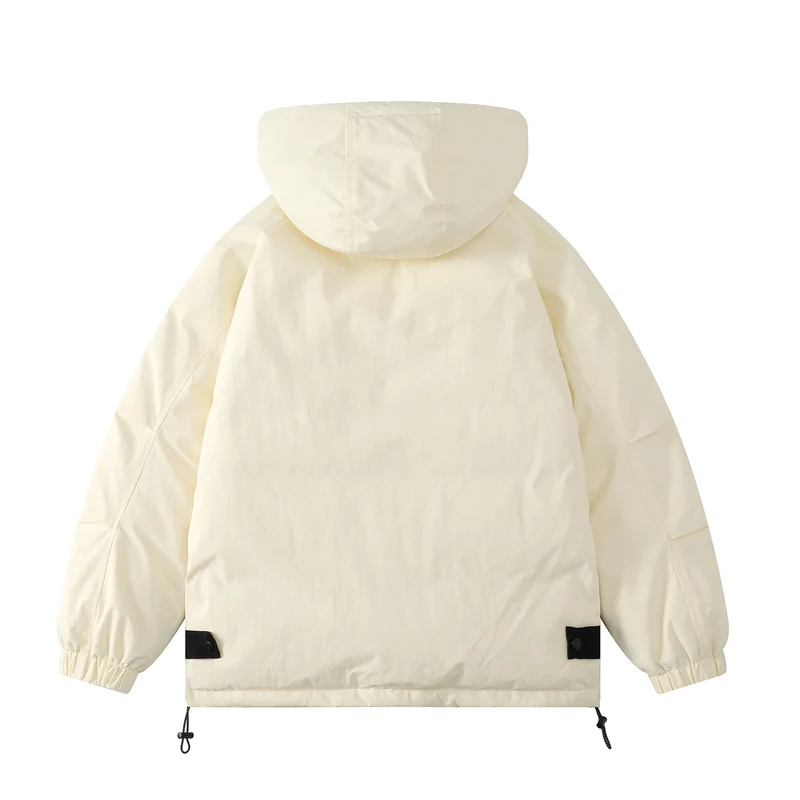 Damen Gepolsterter Parka mit Kapuze und Utility-Taschen Drune