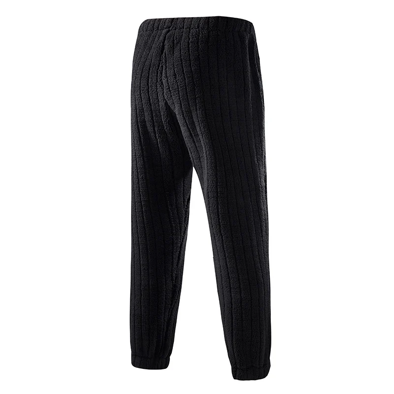 Damen Gefütterte Kuschelhose mit Rippstruktur, elastischem Bund und Tunnelzug Drune