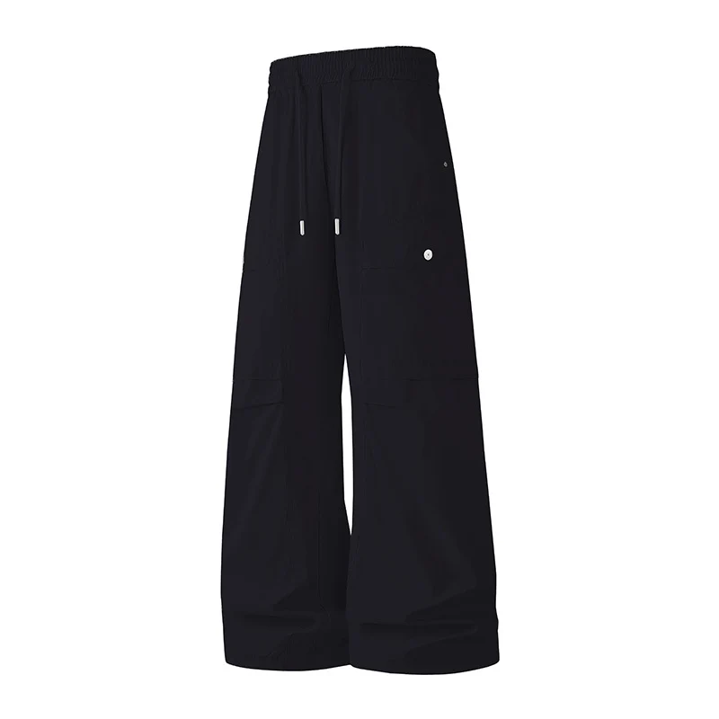 Damen Extraweite Tech‑Cargo‑Hose im Palazzoschnitt mit Elastikbund und Multifunktions‑Taschen Drune