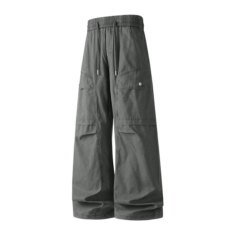 Damen Extraweite Tech‑Cargo‑Hose im Palazzoschnitt mit Elastikbund und Multifunktions‑Taschen Drune