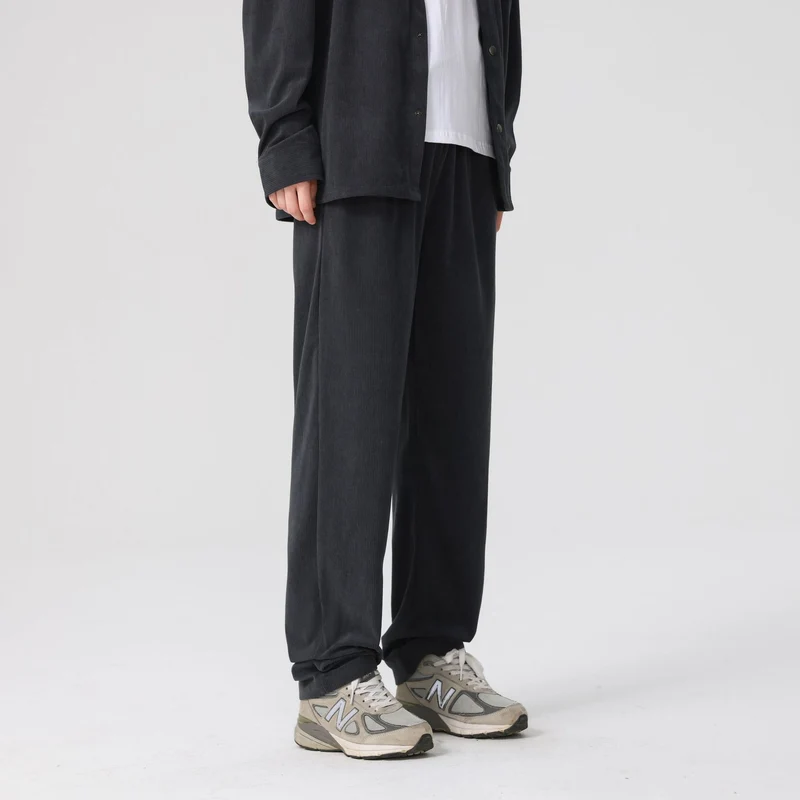 Damen Cordhose mit weitem Bein, elastischem Bund und Kordelzug Drune