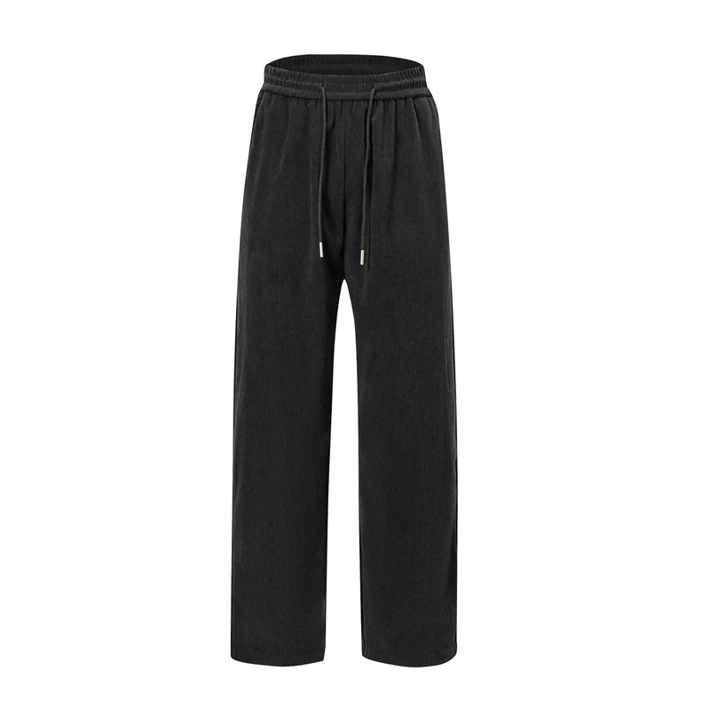 Damen Cordhose mit weitem Bein, elastischem Bund und Kordelzug Drune