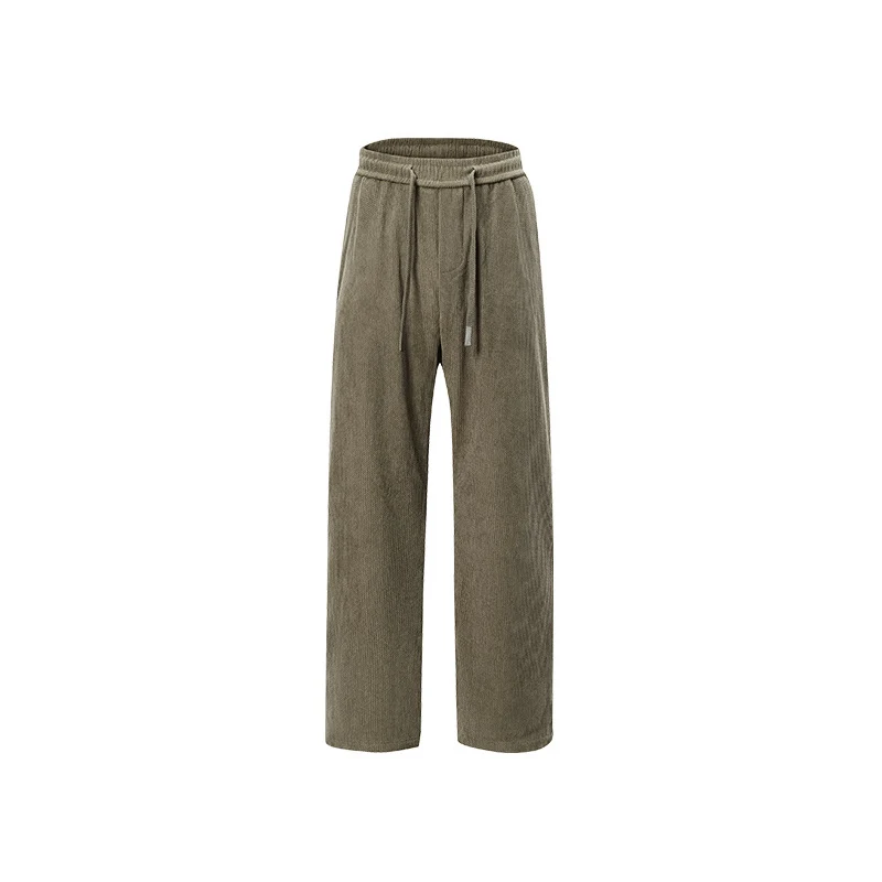 Damen Breit geschnittene Cordhose mit Tunnelzugbund und nachhaltigem Baumwollmix Drune