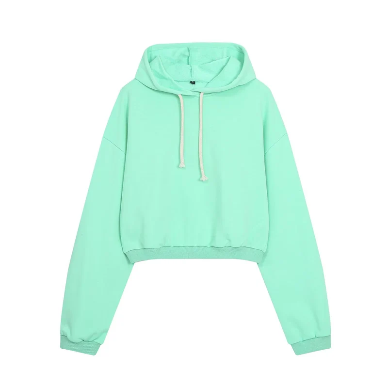 Damen Cropped-Hoodie und Palazzo-Loungehose Set Drune