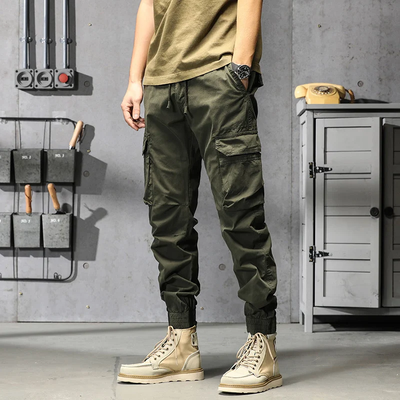 Herren Tapered‑Cargohose im Joggerstil mit elastischem Komfortbund und großzügiger Taschenorganisation Drune
