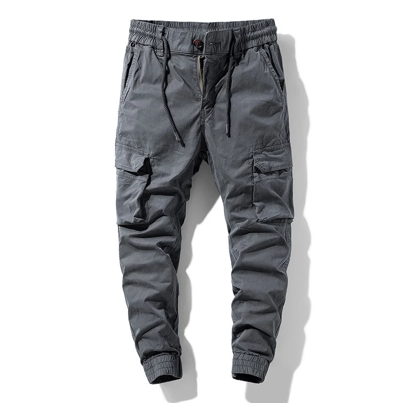 Herren Tapered‑Cargohose im Joggerstil mit elastischem Komfortbund und großzügiger Taschenorganisation Drune