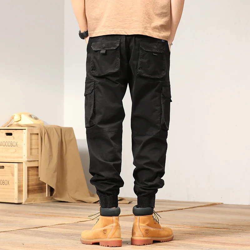 Herren Tapered-Cargo-Joggerhose mit verstärkten Kniepartien und elastischem Saum Drune