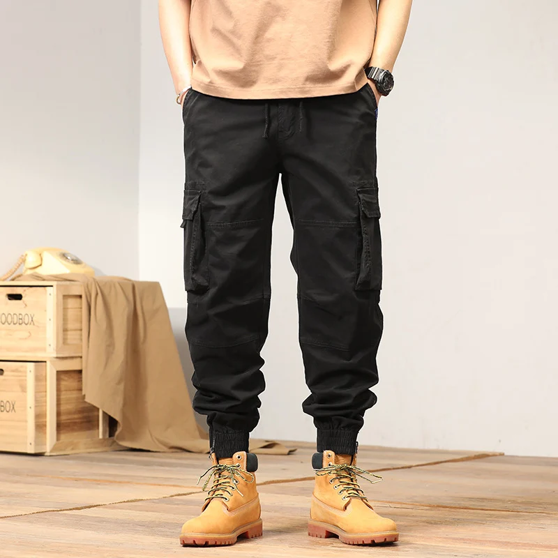 Herren Tapered-Cargo-Joggerhose mit verstärkten Kniepartien und elastischem Saum Drune