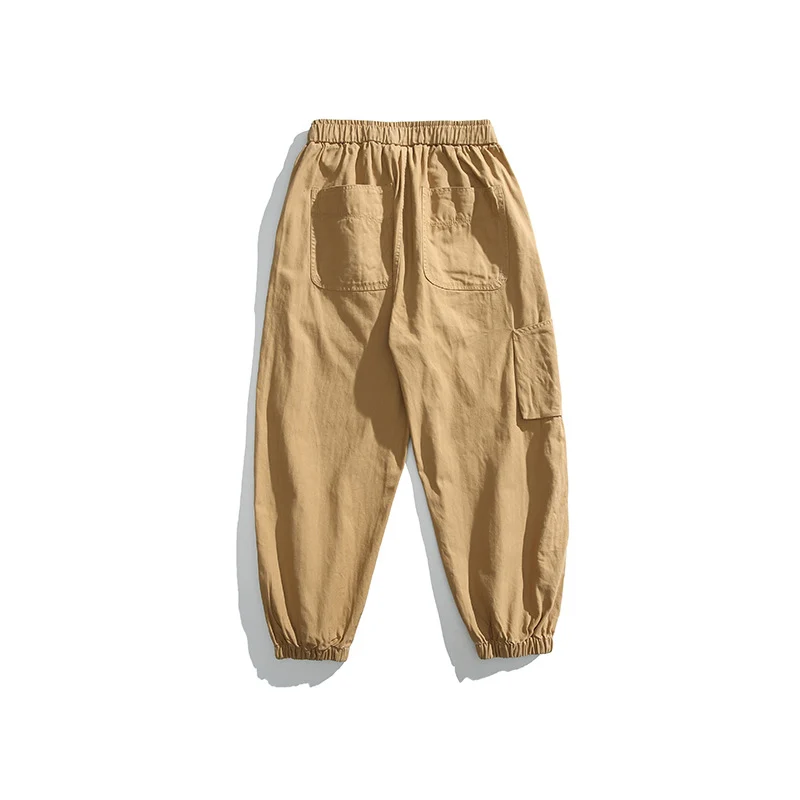 Herren Tapered-Canvas-Cargo-Jogger mit elastischem Kordelbund und integriertem Gurt Drune