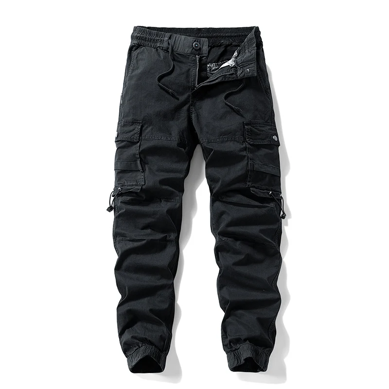 Herren Tactical-Utility Cargohose im Joggercut mit verstärkten Kniepartien, elastischem Komfortbund und Organizer-Taschen Drune