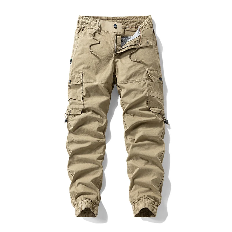Herren Tactical-Utility Cargohose im Joggercut mit verstärkten Kniepartien, elastischem Komfortbund und Organizer-Taschen Drune