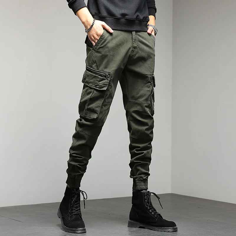 Herren Tactical‑Style Cargo‑Joggerhose mit multifunktionalen Taschen und elastischen Bündchen Drune