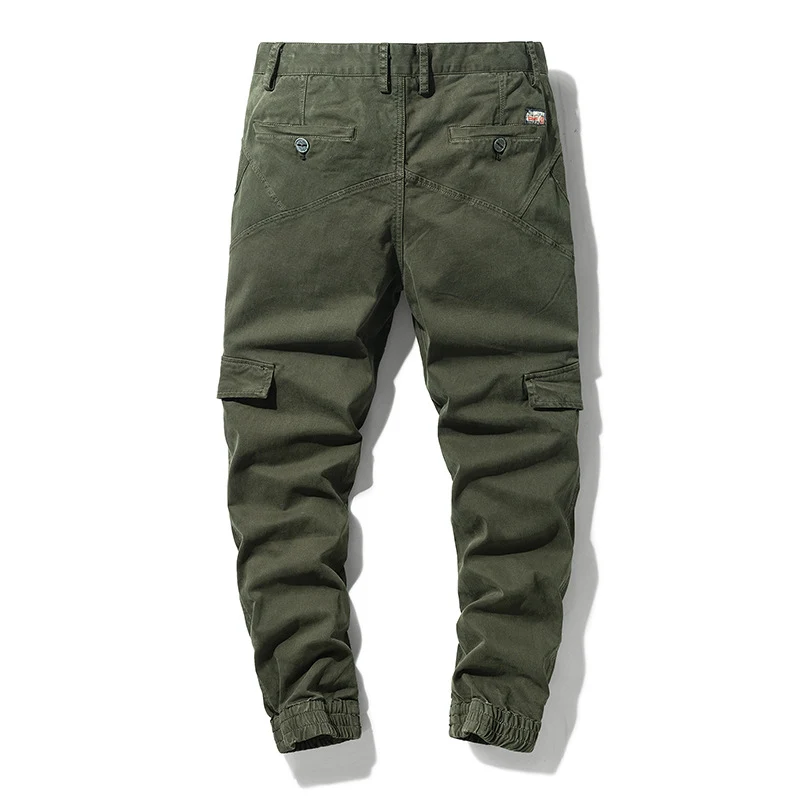 Herren Tactical-Jogger-Cargohose aus robustem Twill mit ergonomischen Knieabnähern und elastischen Bündchen Drune
