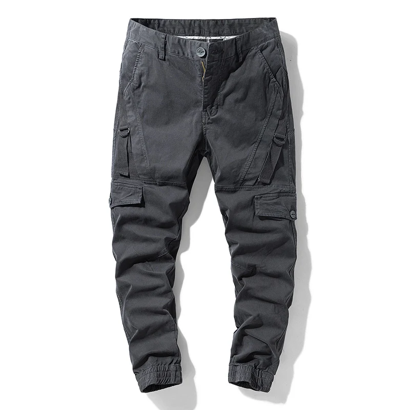 Herren Tactical-Jogger-Cargohose aus robustem Twill mit ergonomischen Knieabnähern und elastischen Bündchen Drune