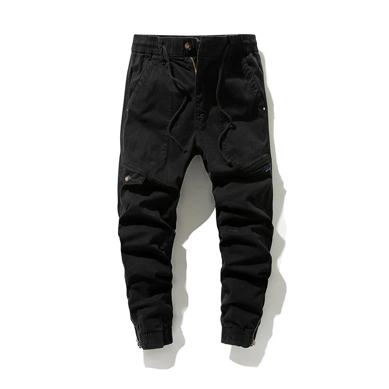 Herren Städtischer Tapered Funktions-Jogger mit elastischem Komfortbund, verstärkten Kniepartien und Knöchelreißverschluss Drune