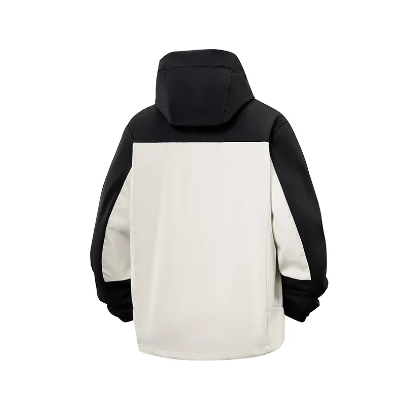 Herren Softshell-Outdoorjacke mit Kapuze, wasserabweisend und kontrastierenden Einsätzen Drune