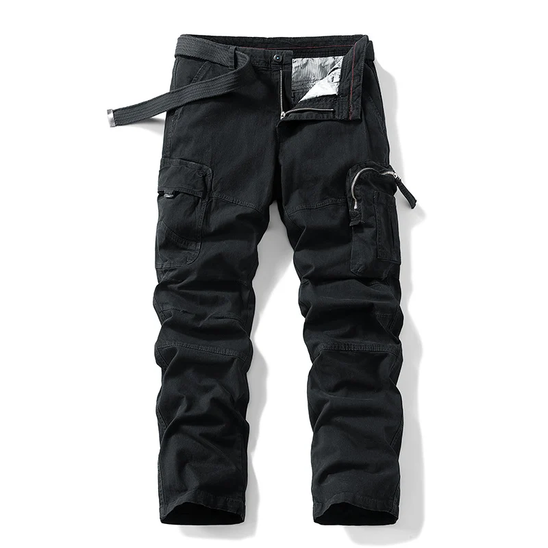 Herren Robuste Utility-Cargohose mit ergonomischen Knieabnähern und integriertem Webgürtel Drune
