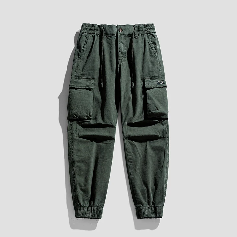 Herren Robuste Cargo-Jogginghose im Utility-Style mit Tunnelzugbund, aufgesetzten Klappentaschen und Kniepaneelen Drune