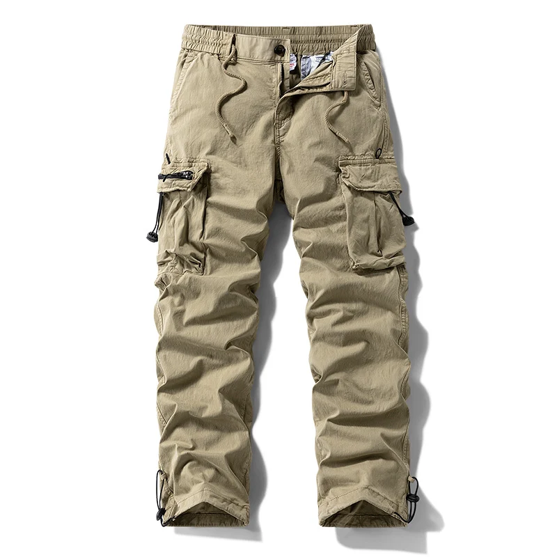 Herren Robuste Cargo‑Hose im Tactical‑Utility‑Stil mit elastischem Bund und Multifachtaschen Drune