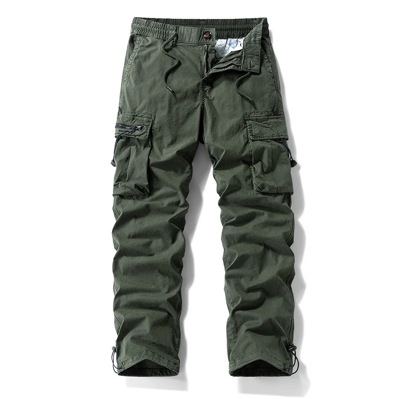 Herren Robuste Cargo‑Hose im Tactical‑Utility‑Stil mit elastischem Bund und Multifachtaschen Drune