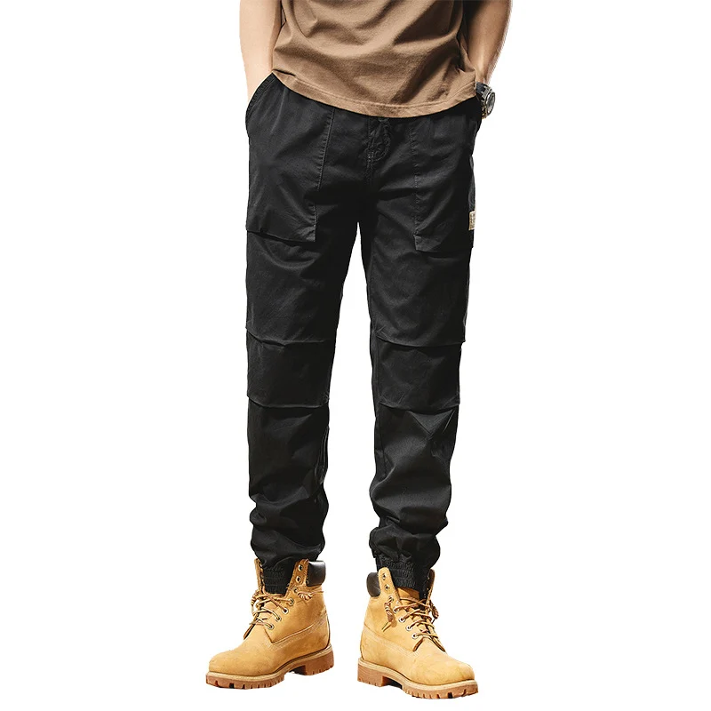 Herren Robust-Canvas Feldjogger mit Knieabnähern, aufgesetzten Utility-Taschen und elastischem Knöchelsaum Drune