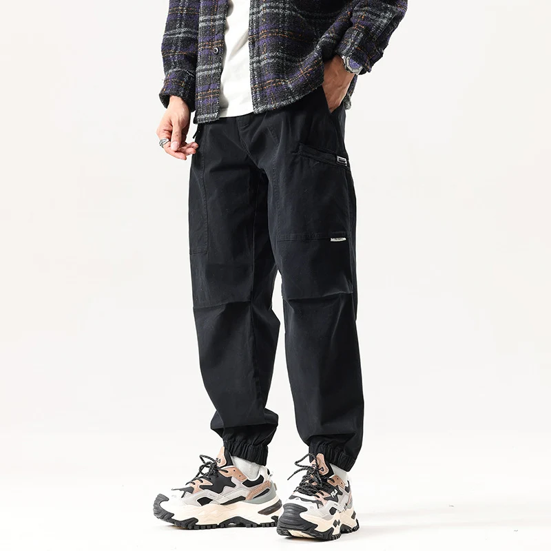 Herren Relaxed Tactical‑Cargo‑Jogger mit Knieabnähern und Elastikbündchen Drune