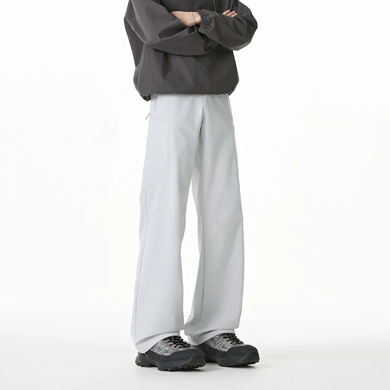 Herren Relaxed-Fit Utility‑Trekkinghose mit elastischem Bund, segmentierten Kniepaneelen und Kordel-Saum Drune