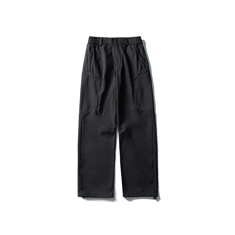 Herren Relaxed-Fit Utility‑Trekkinghose mit elastischem Bund, segmentierten Kniepaneelen und Kordel-Saum Drune