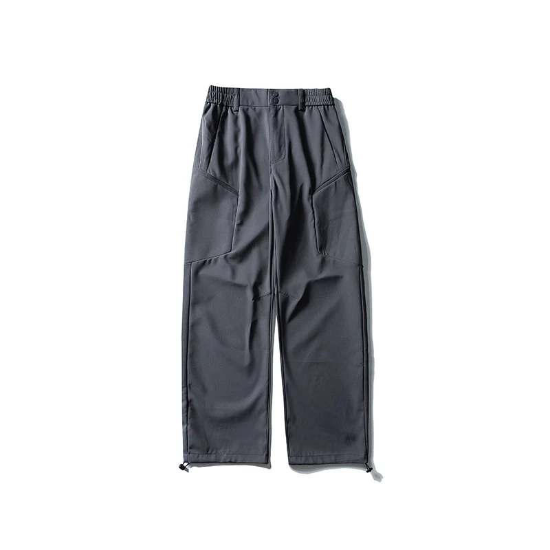 Herren Relaxed-Fit Utility‑Trekkinghose mit elastischem Bund, segmentierten Kniepaneelen und Kordel-Saum Drune