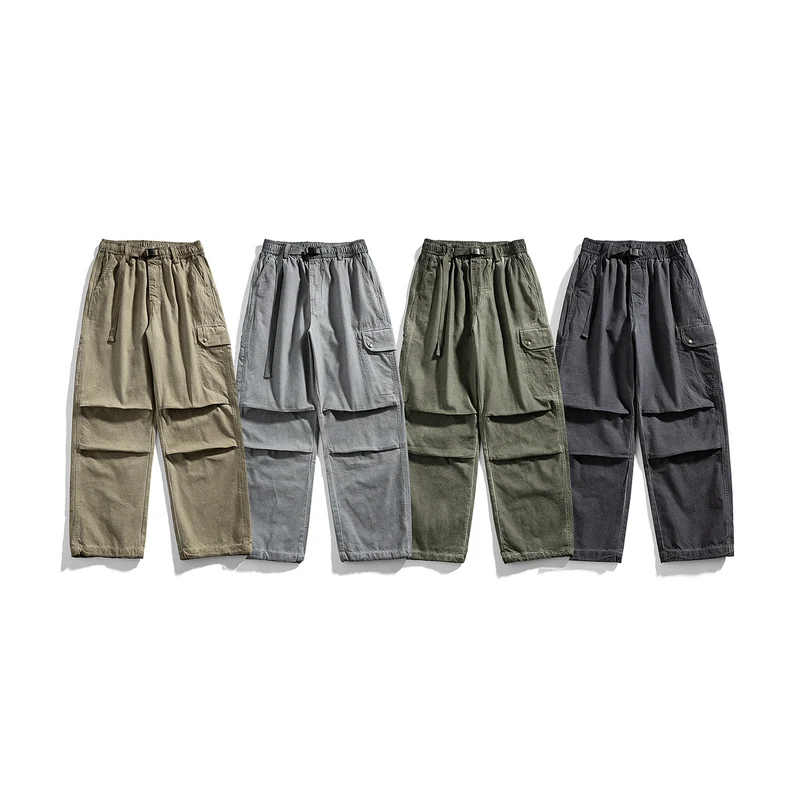 Herren Relaxed Cargo-Hose mit elastischem Bund, Lagen-Paneelen und Utility-Taschen Drune