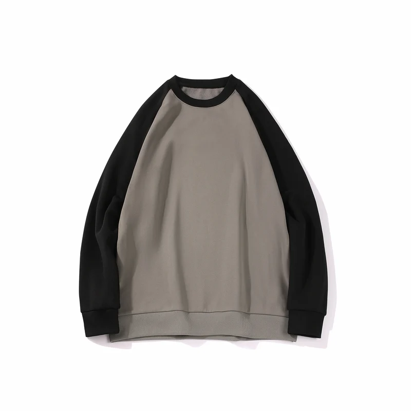 Herren Raglan‑Sweatshirt mit kontrastärmel, weichem Fleece‑Innenfutter und geripptem Saum Drune