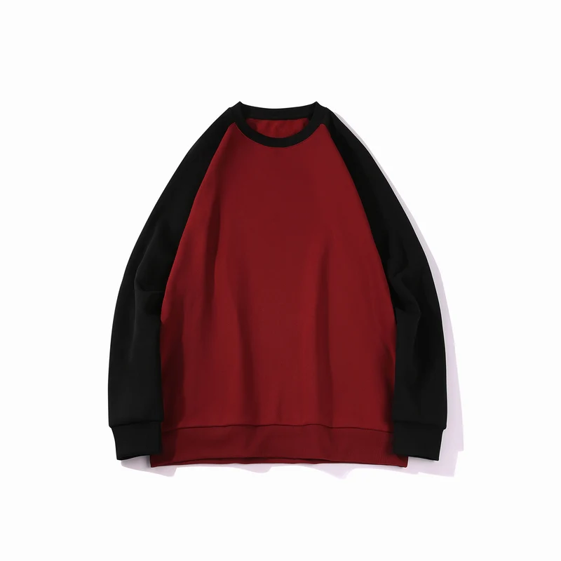 Herren Raglan‑Sweatshirt mit kontrastärmel, weichem Fleece‑Innenfutter und geripptem Saum Drune