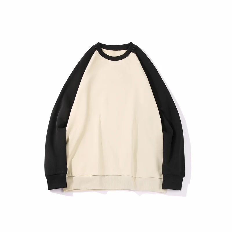 Herren Raglan‑Sweatshirt mit kontrastärmel, weichem Fleece‑Innenfutter und geripptem Saum Drune
